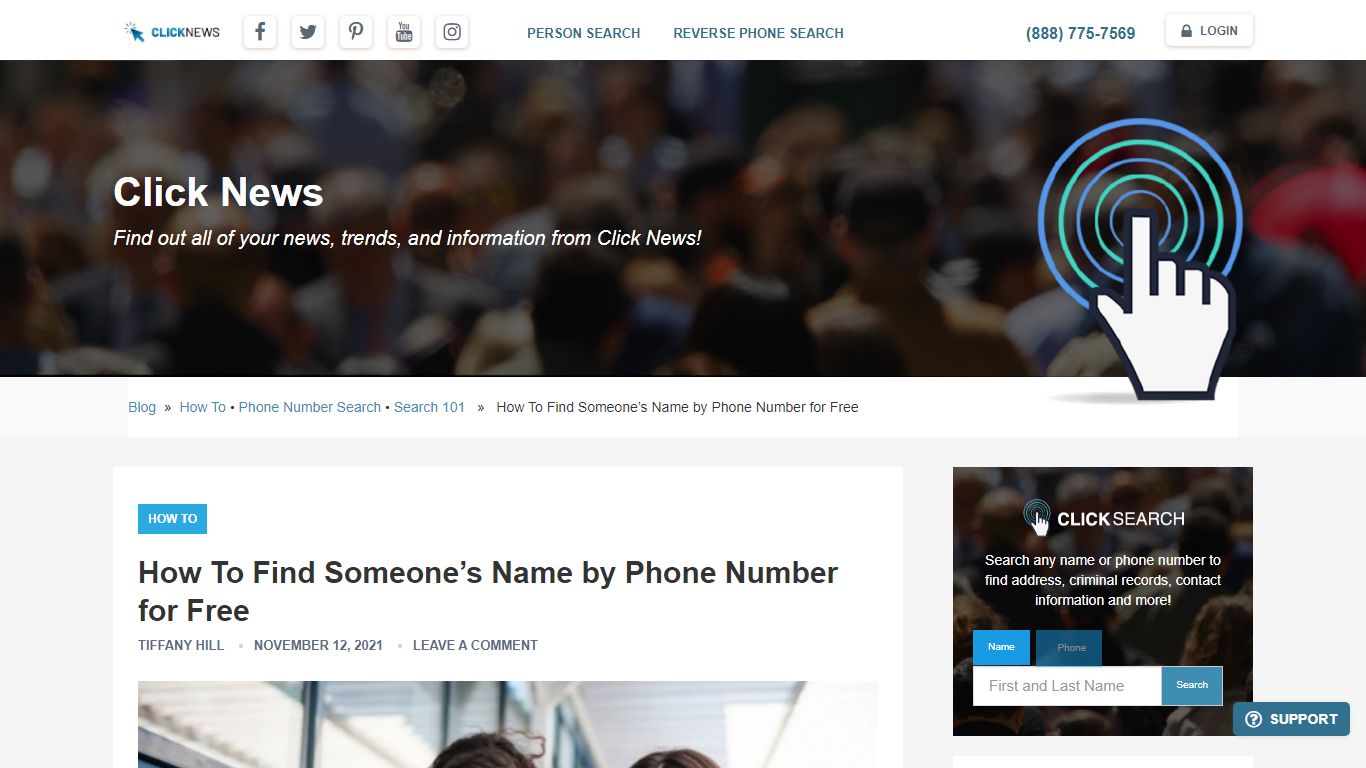 How To Find Someone’s Name by Phone Number for Free - ClickSearch Blog